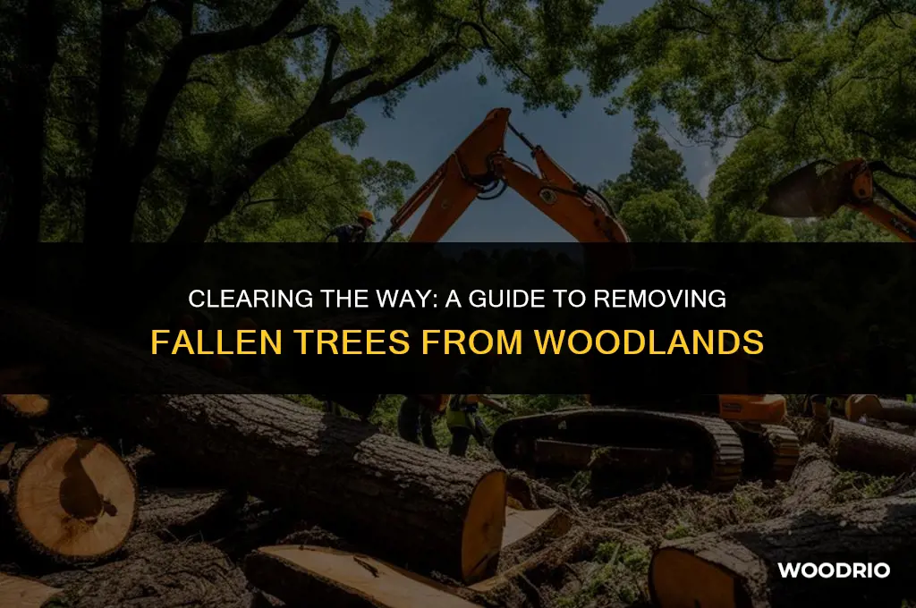 can you remove fallen trees from the woods