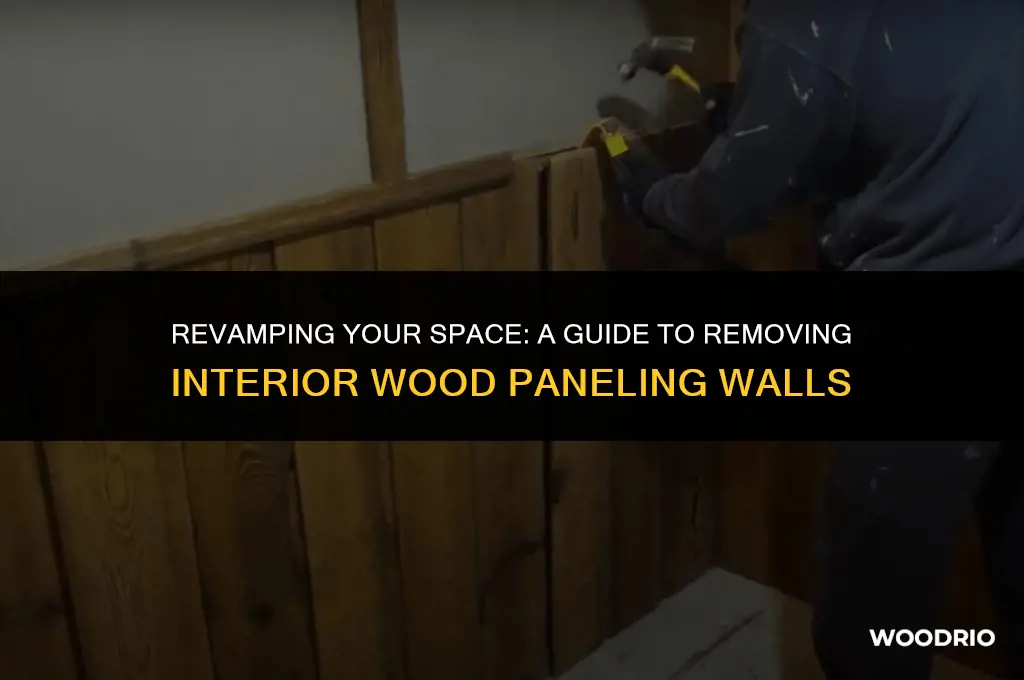 can you remove interior wood paneling walls
