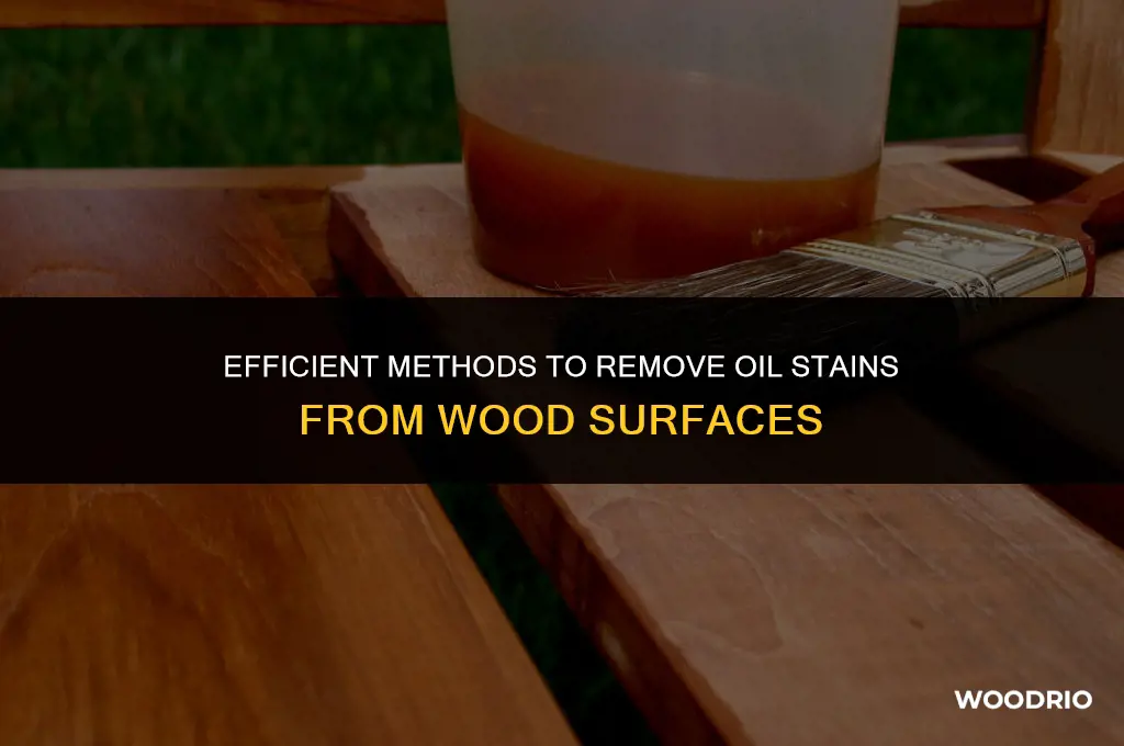 can you remove oil from wood