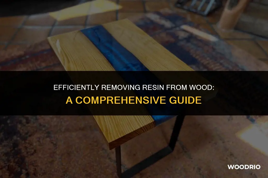 can you remove resin from wood