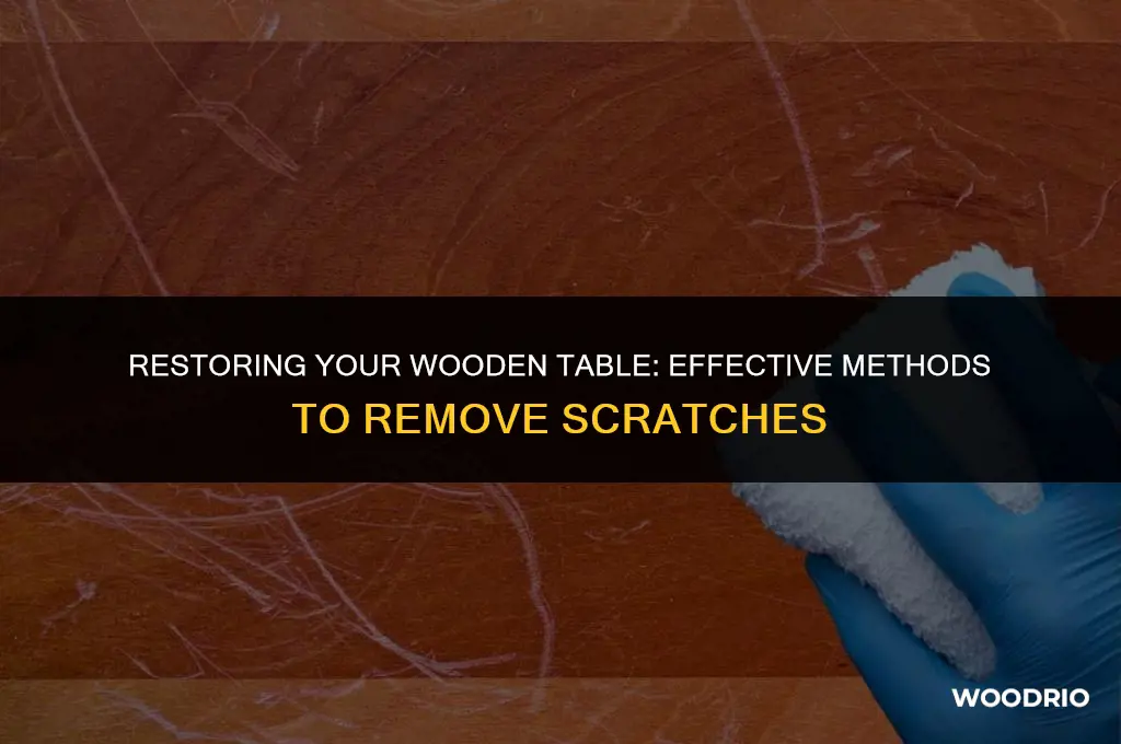 can you remove scratches from wood table