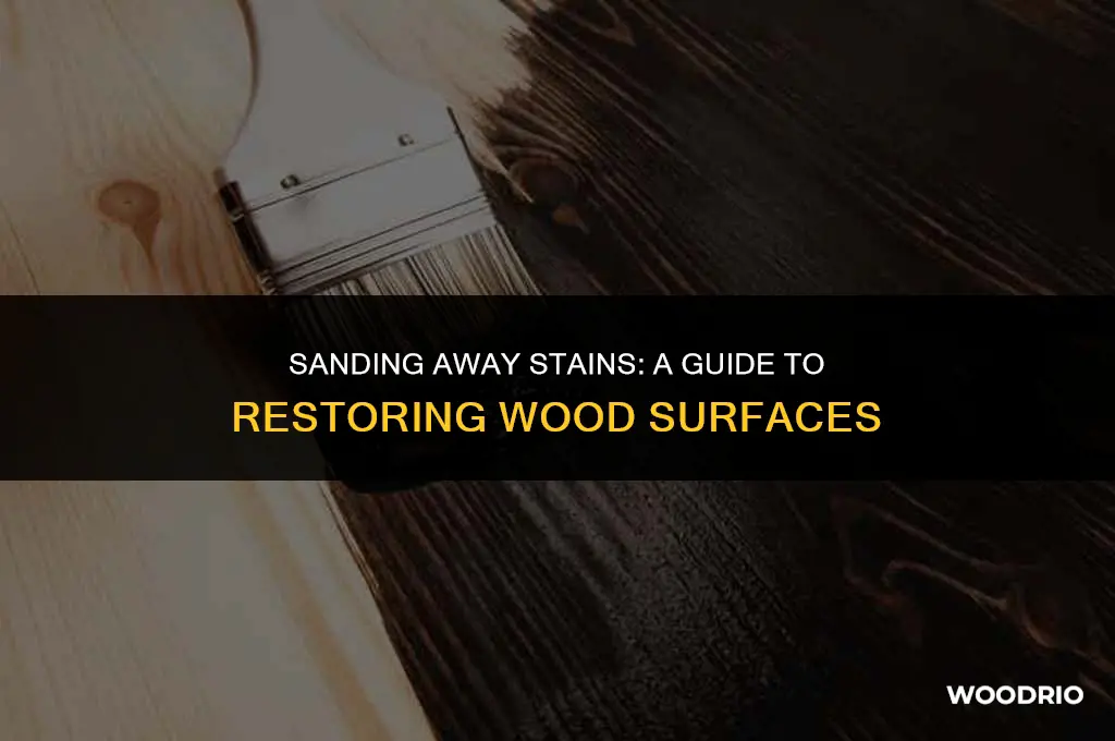 can you remove stain from wood by sanding