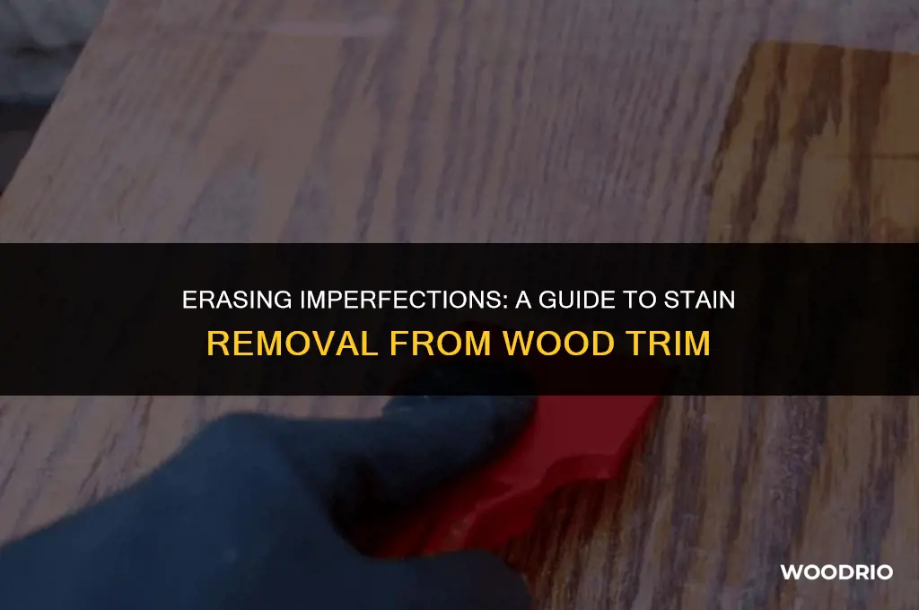 can you remove stain from wood trim