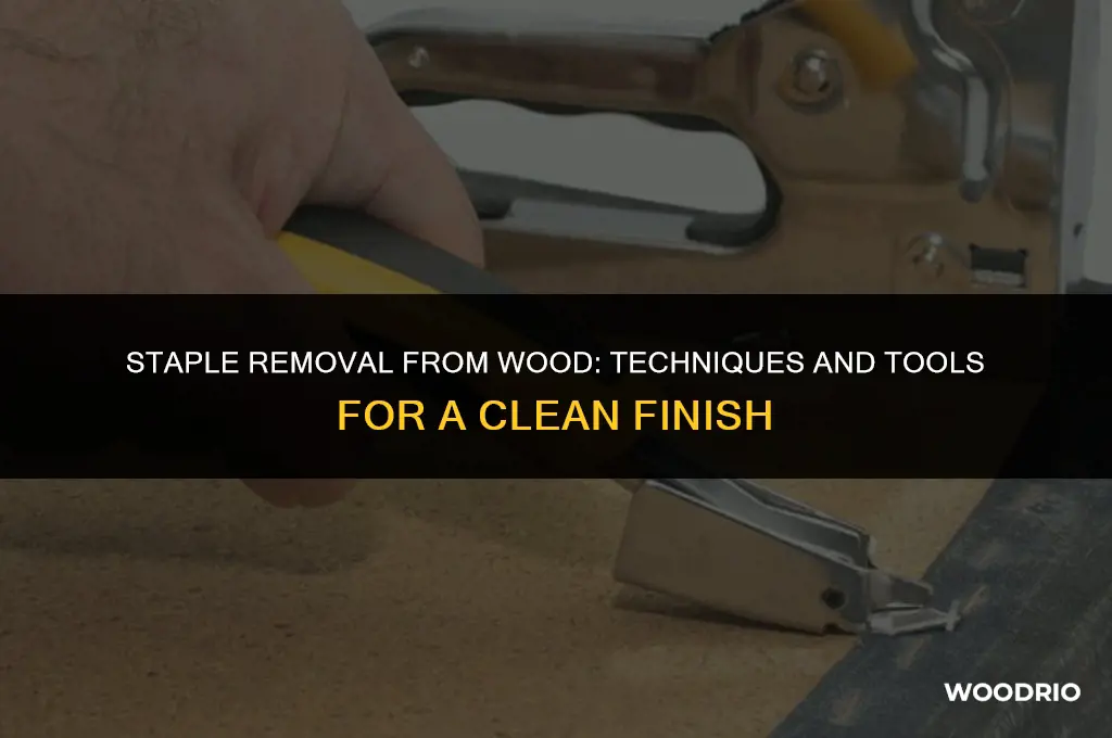 can you remove staples from wood