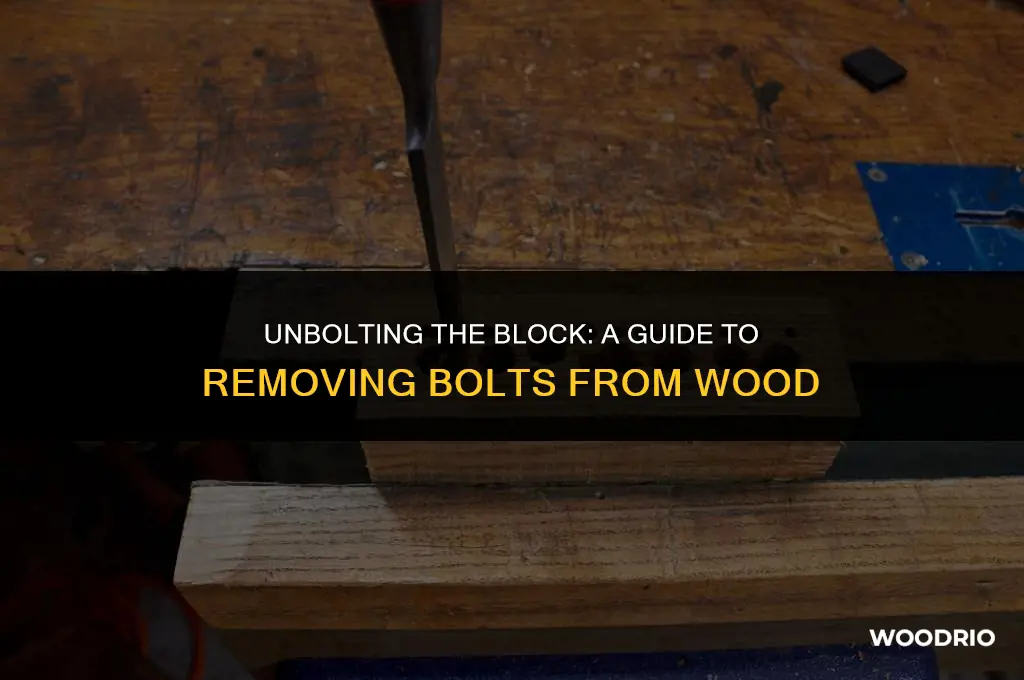 can you remove the bolt from the wooden block
