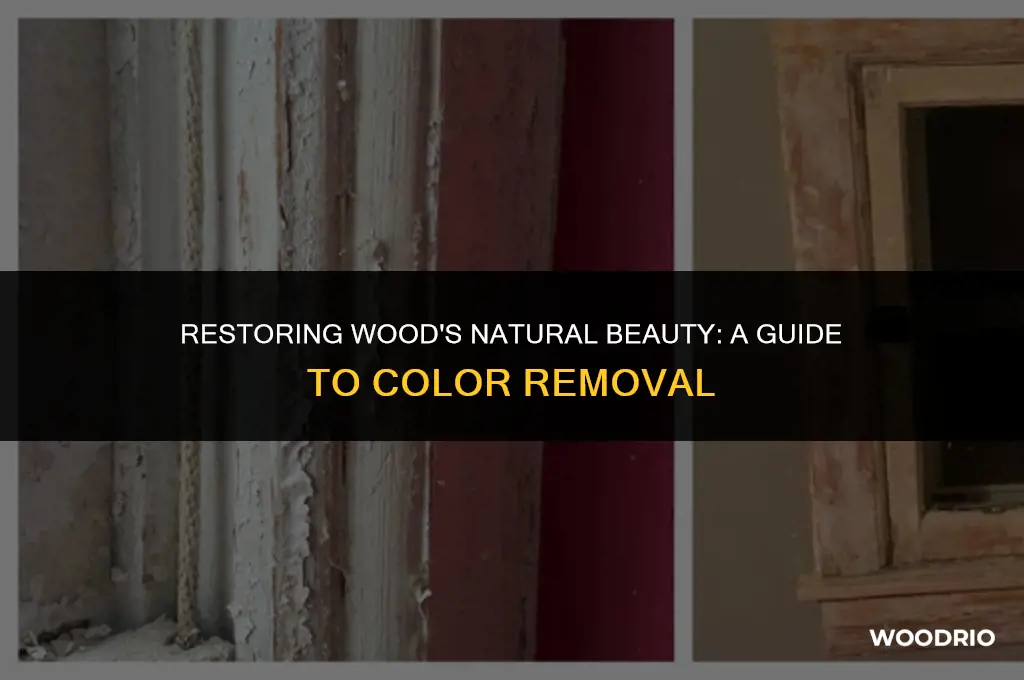 can you remove the natural color wood