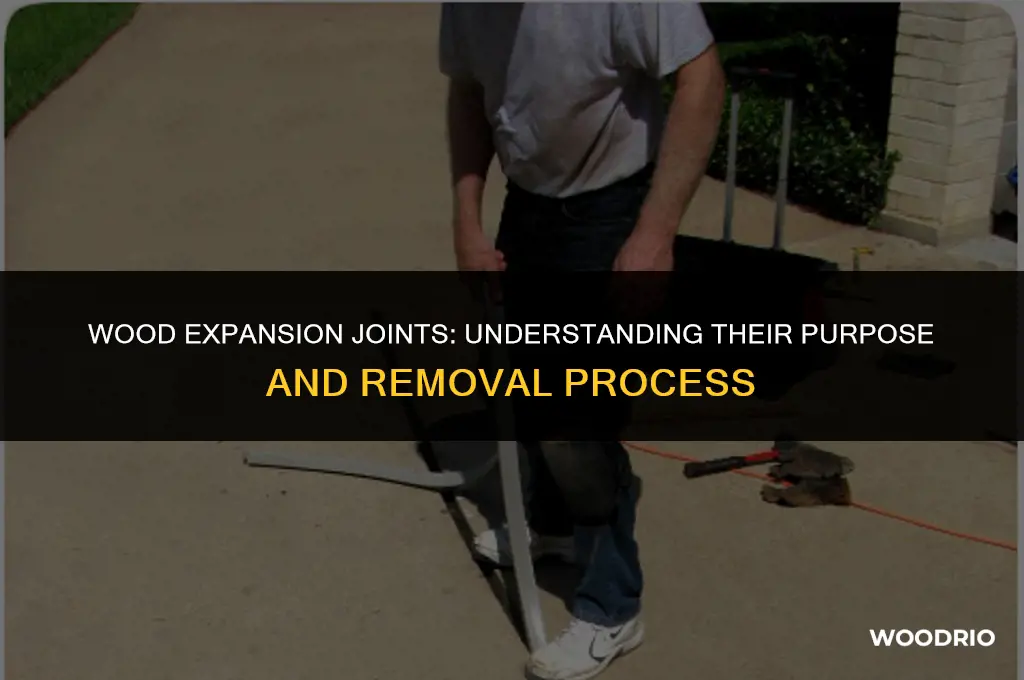 can you remove the wood expansion joint