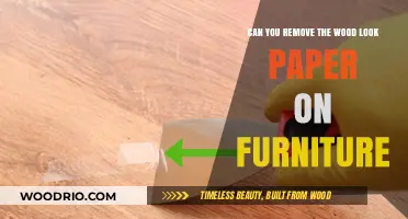 Revamping Your Furniture: Removing Wood Look Paper for a Fresh Start