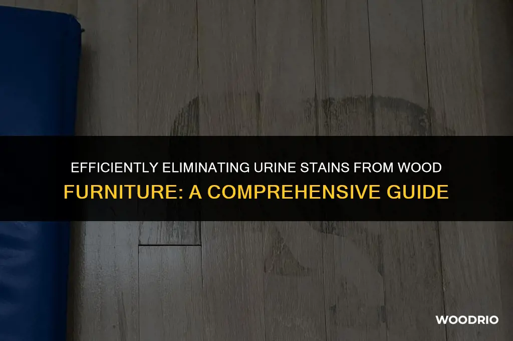 can you remove urine from wood furniture