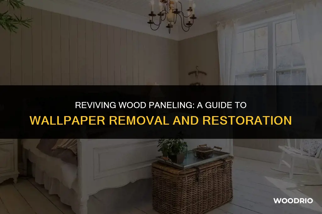 can you remove wallpaper from wood paneling