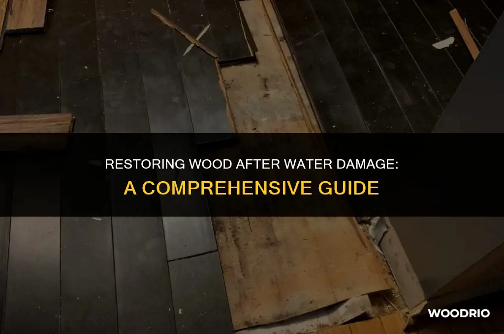 can you remove water damage from wood