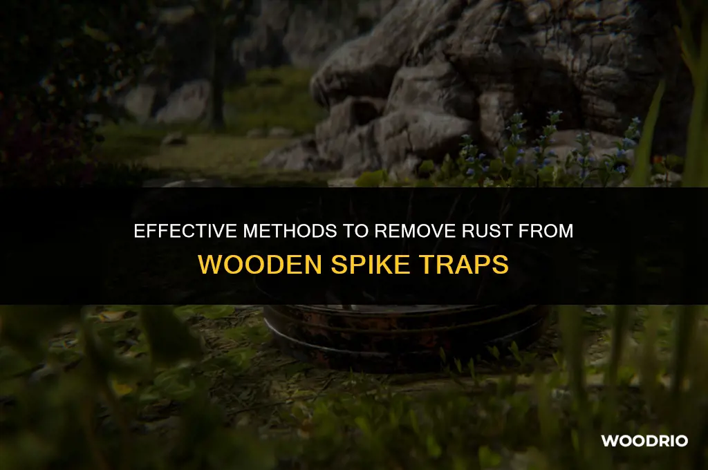 can you remove wooden spike trap rust