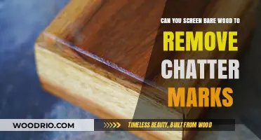 Smooth Finish: Screening Bare Wood to Remove Chatter Marks