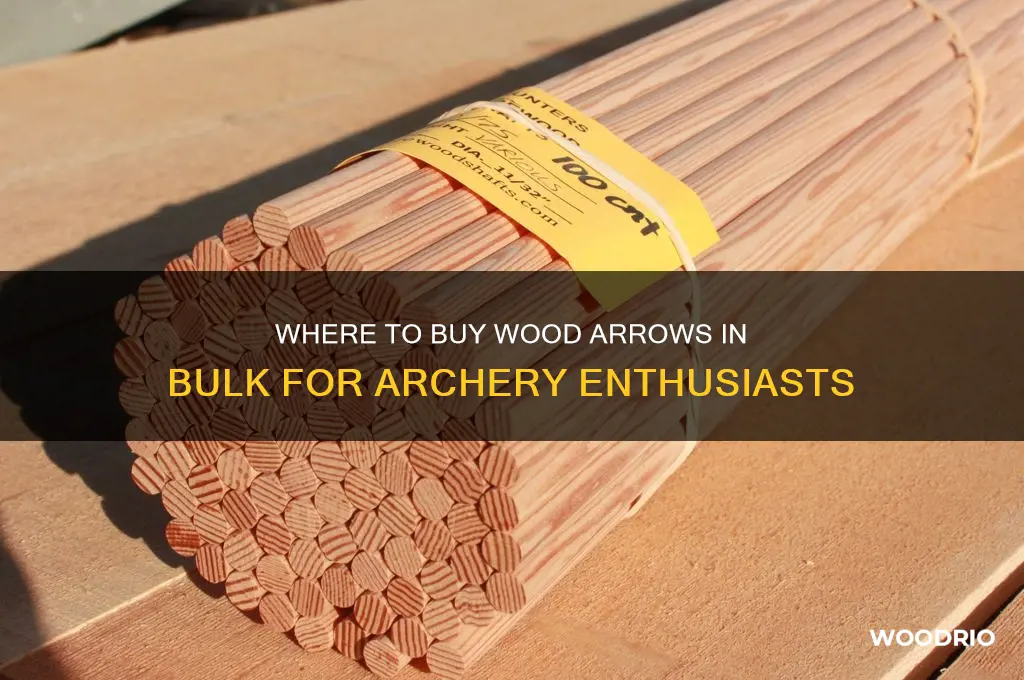 can ypu buy wood arrows in bulk