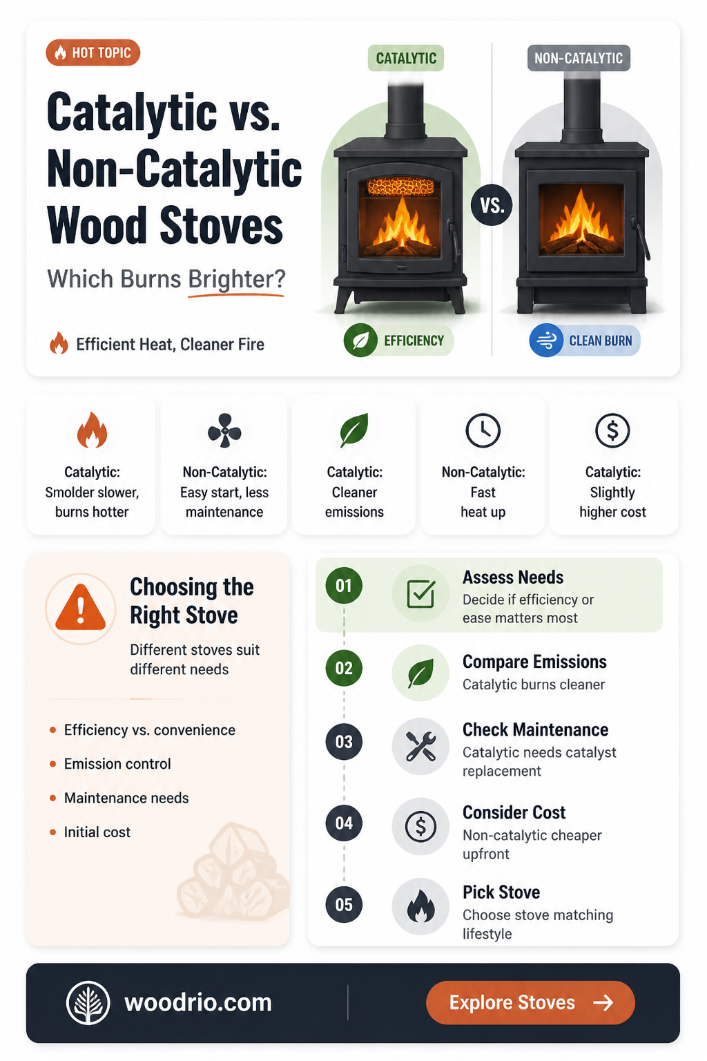 are catalytic wood stoves better