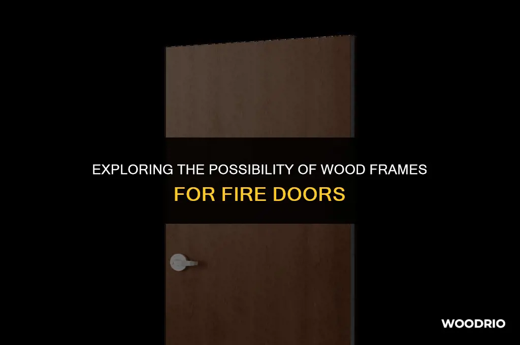 could fire door have wood frames
