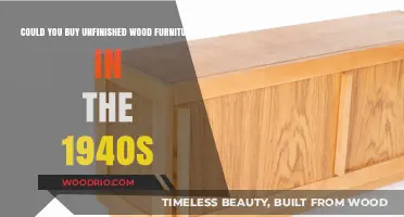 Unfinished Wood Furniture in the 1940s: A Historical Shopping Perspective