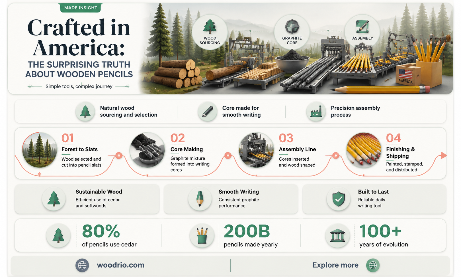 are wooden pencils made in the usa