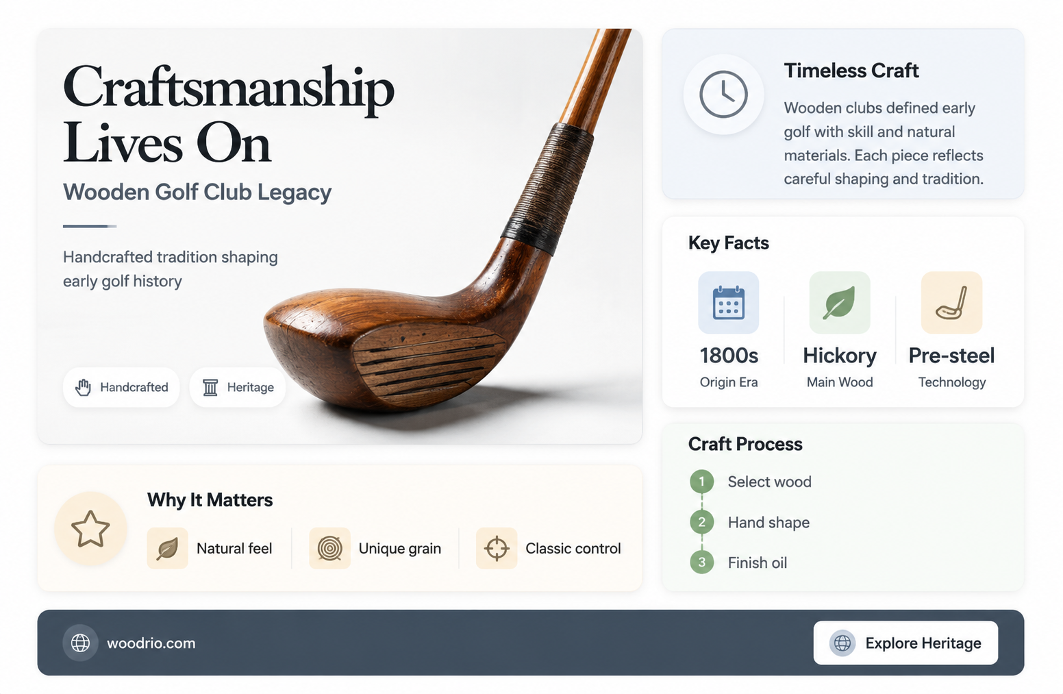 are wooden golf clubs still made