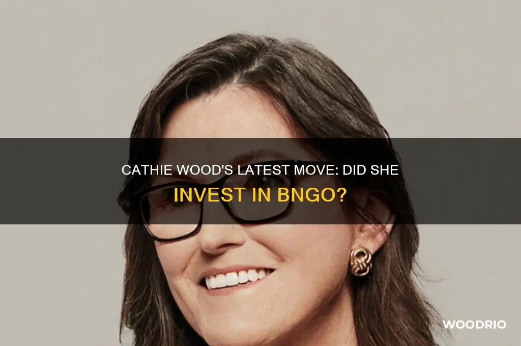 did cathie wood buy bngo