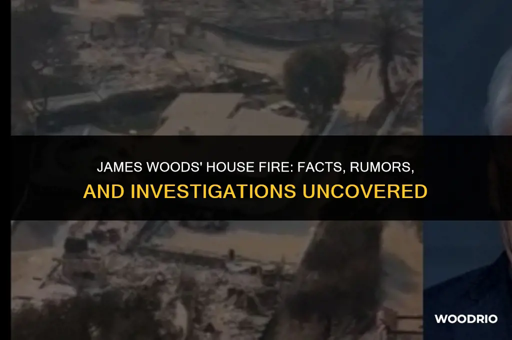 did james woods house burn down