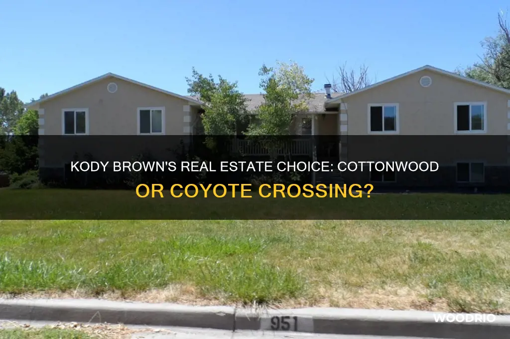 did kody brown buy in cotton wood or coyote crosding