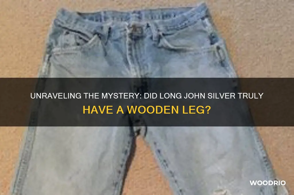 did long john silver have a wooden leg