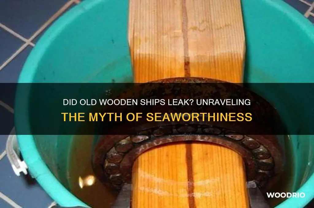 did old wooden ships leak