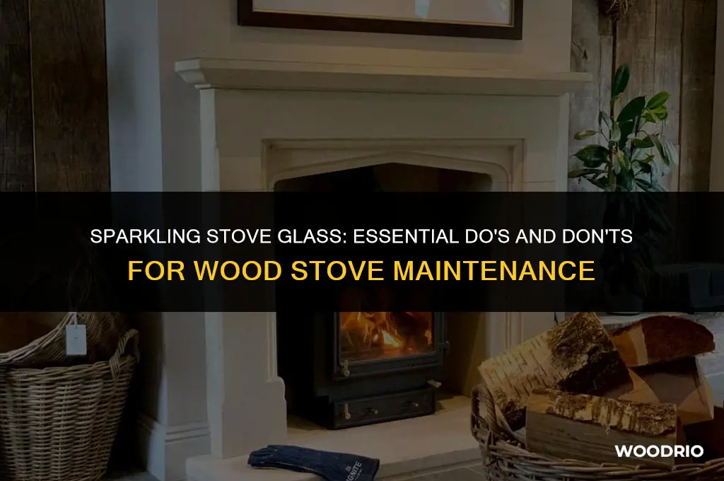 do and donts cleaning wood stove glass