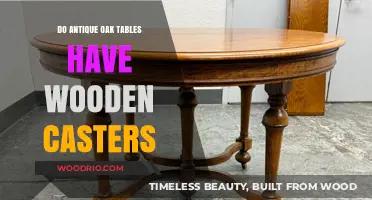 Antique Oak Tables: Exploring the Presence of Wooden Casters