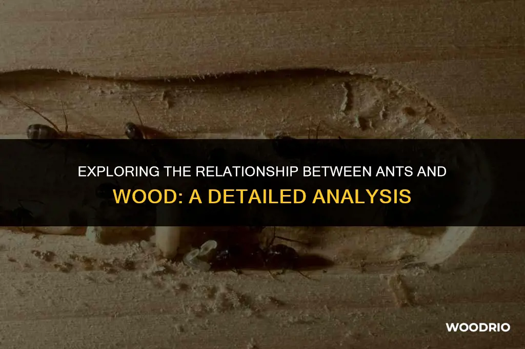 do ants like wood
