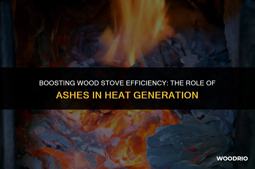 do ashes help heat wood stove