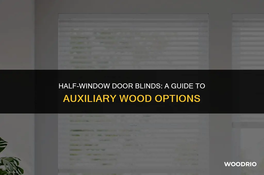 do aux wood blind standalone half window door