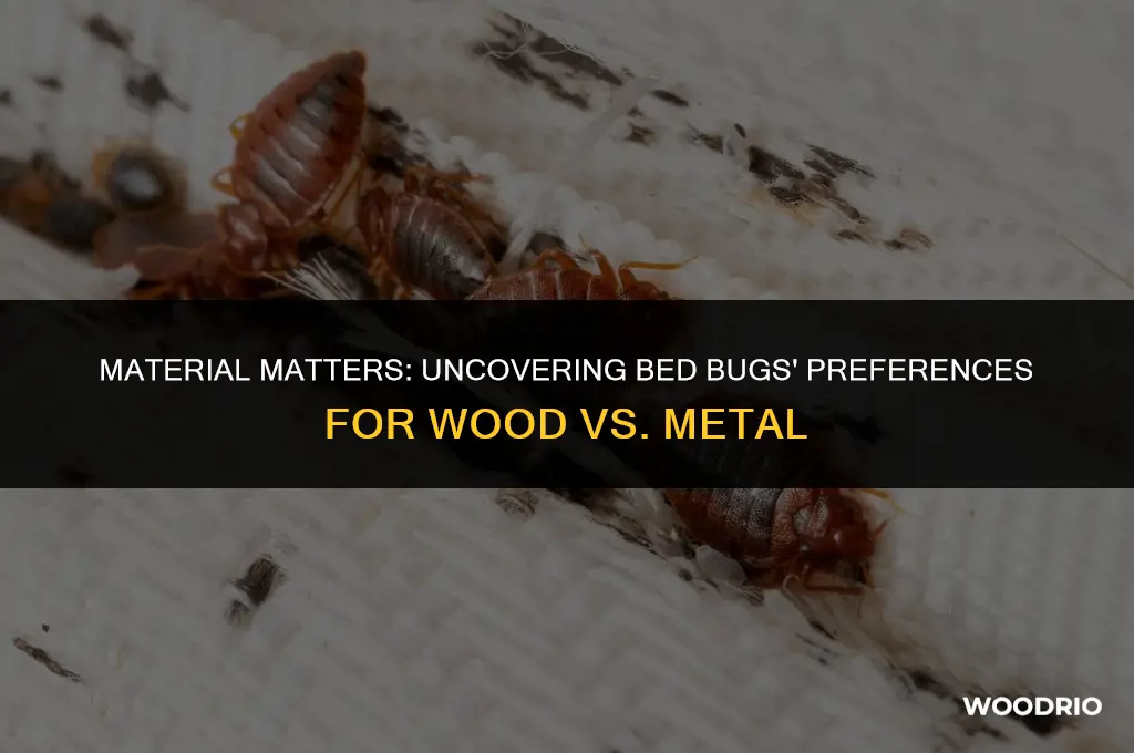 do bed bugs like wood or metal