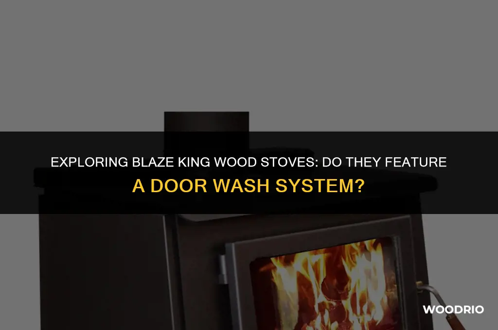 do blaze king wood stves have a door wash system