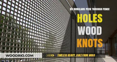 Do Burglars Exploit Fence Weaknesses Like Holes and Wood Knots?