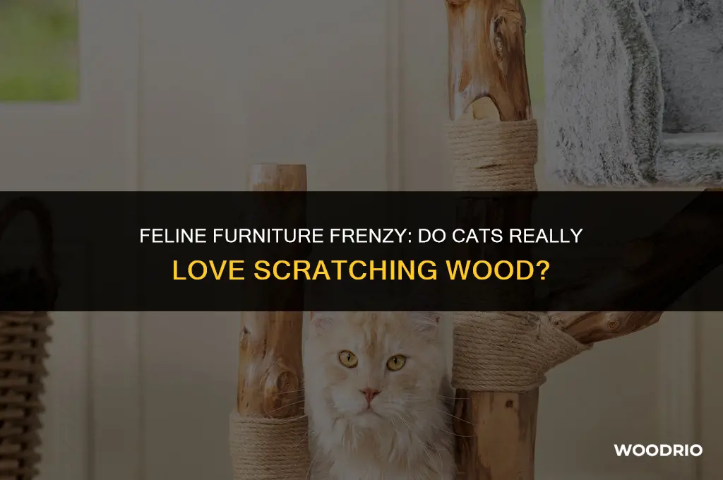 do cats like to scratch wood