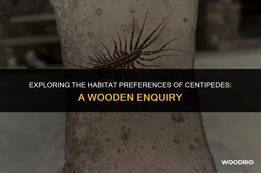 do centapeds like wood