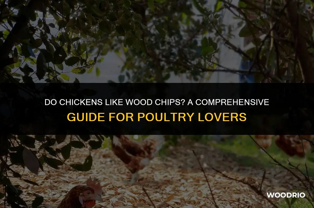 do chickens like wood chips
