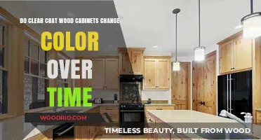The Evolution of Clear Coat Wood Cabinets: Color Changes Over Time