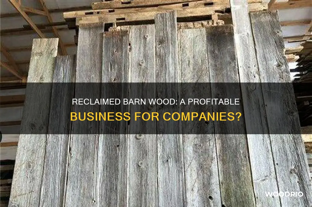 do companies pay for old barn wood