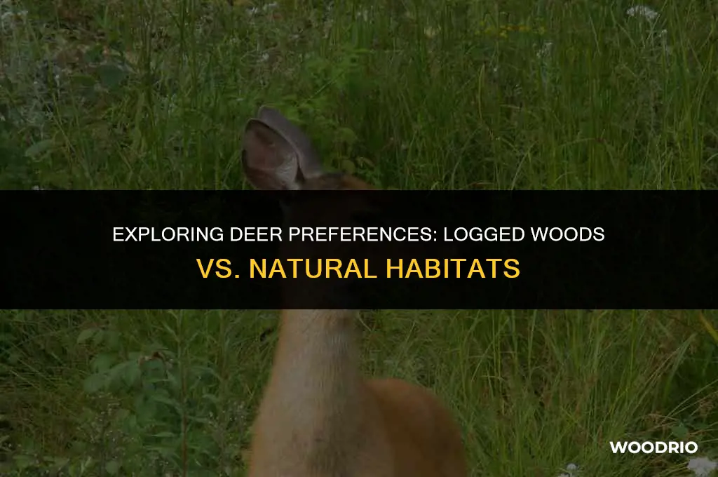 do deer like logged woods