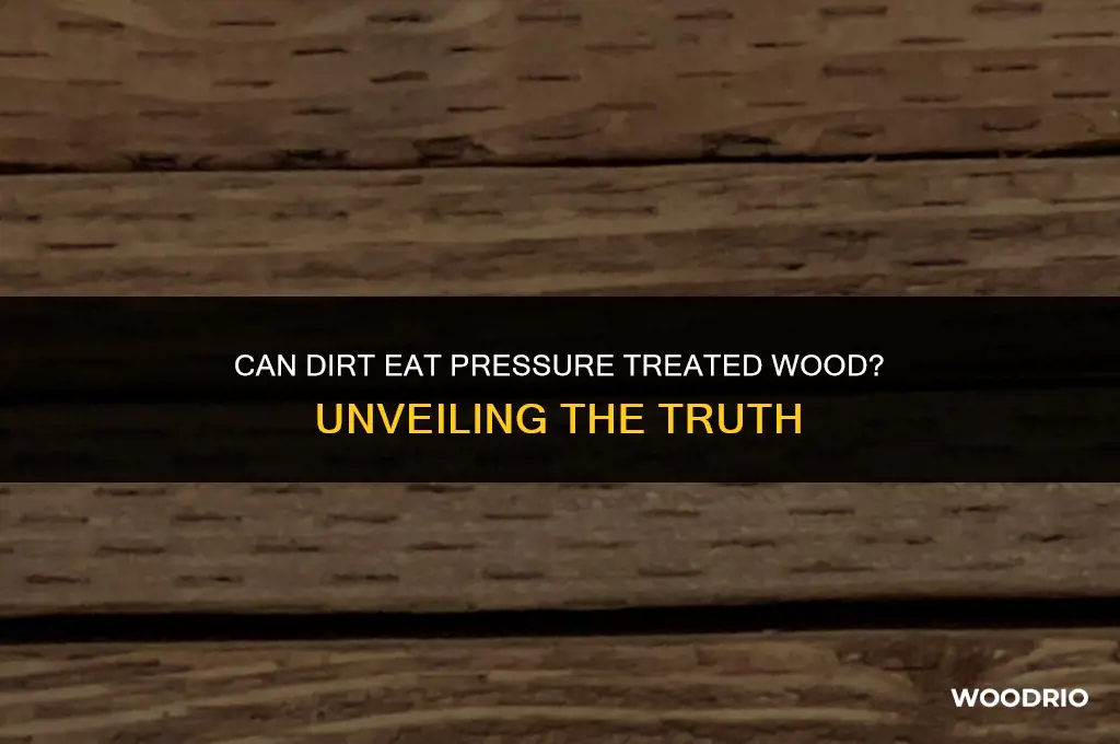 do dirt eat at pressure treated wood