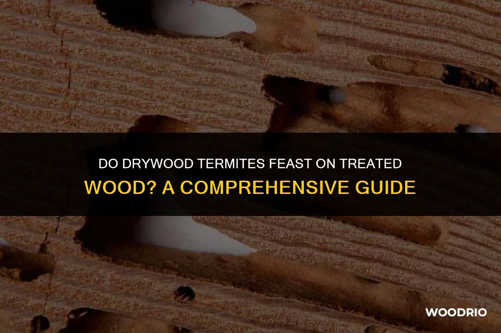 do drywood eat treated wood
