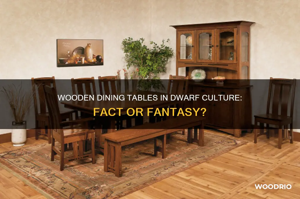 do dwarves have dining tables of wood