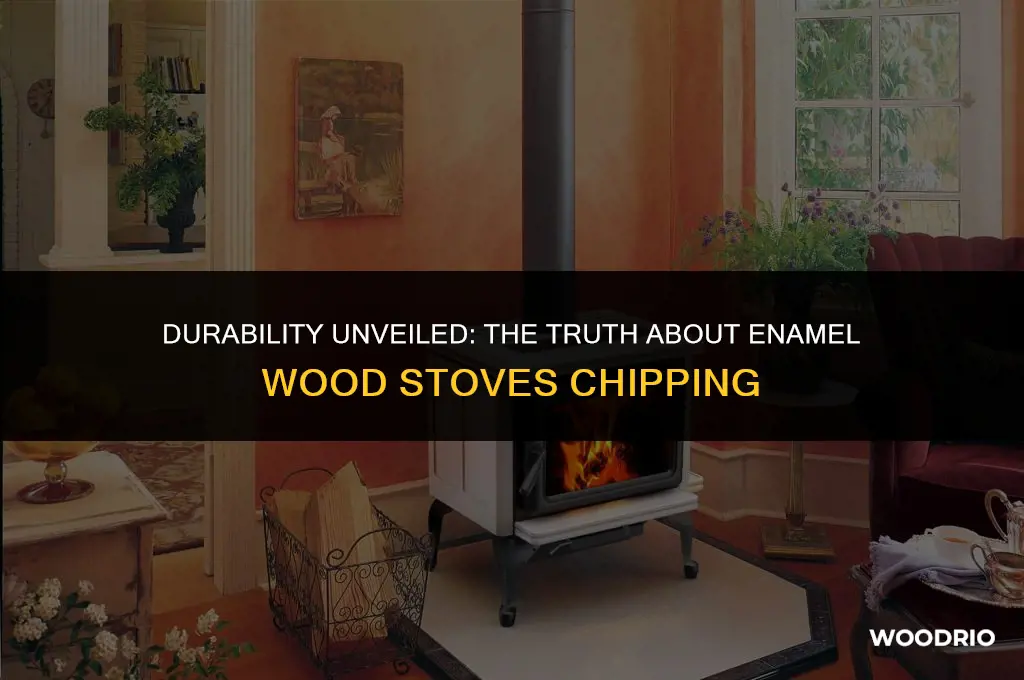 do enamel wood stoves chip
