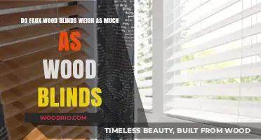 Comparing Faux Wood and Real Wood Blinds: A Weighty Decision