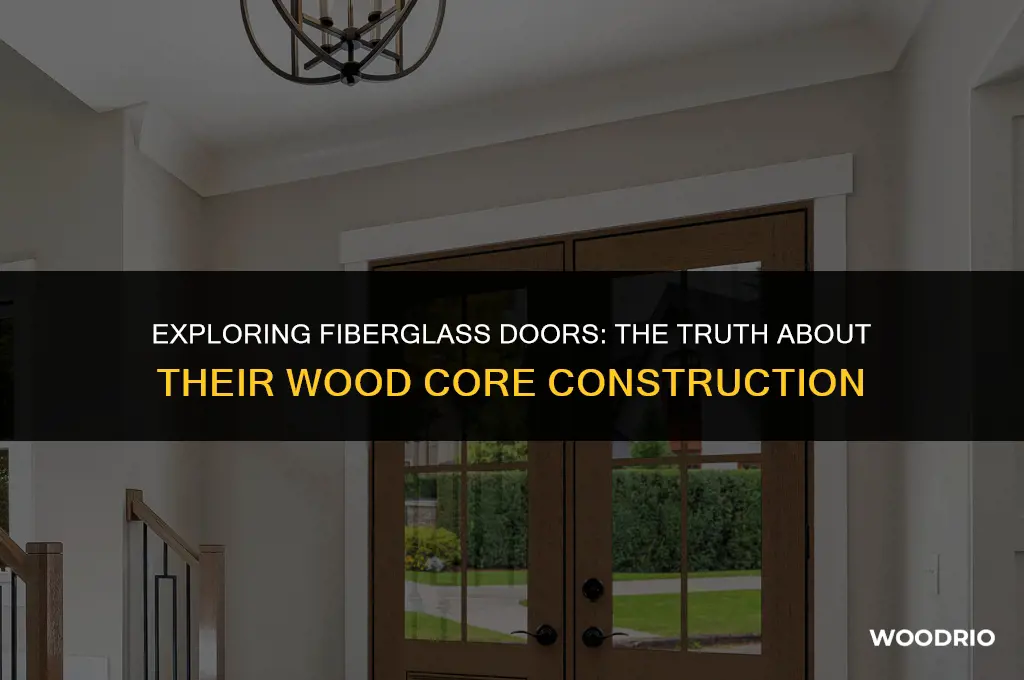 do fiberglass doors have a wood core