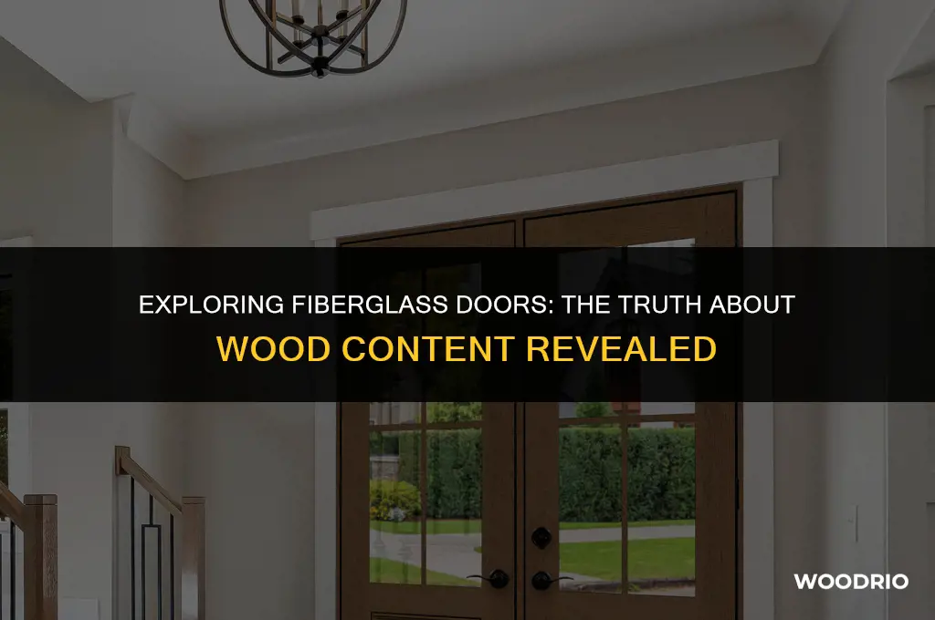 do fiberglass doors have wood in them