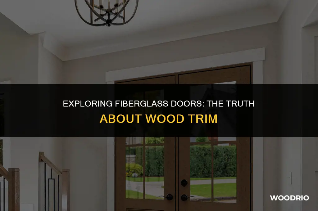 do fiberglass doors have wood trim